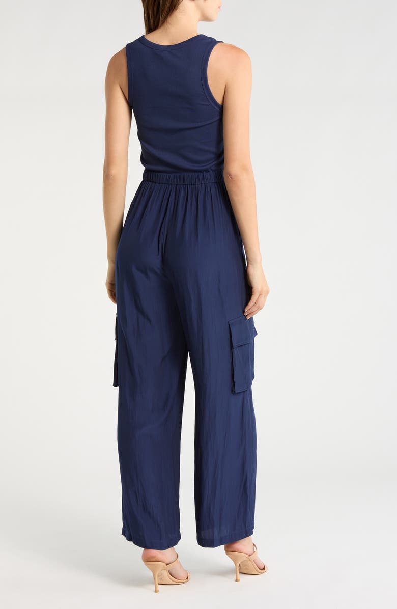 Ramy Brook Cary's Wide Leg Jumpsuit, Alternate, color, Spring Navy