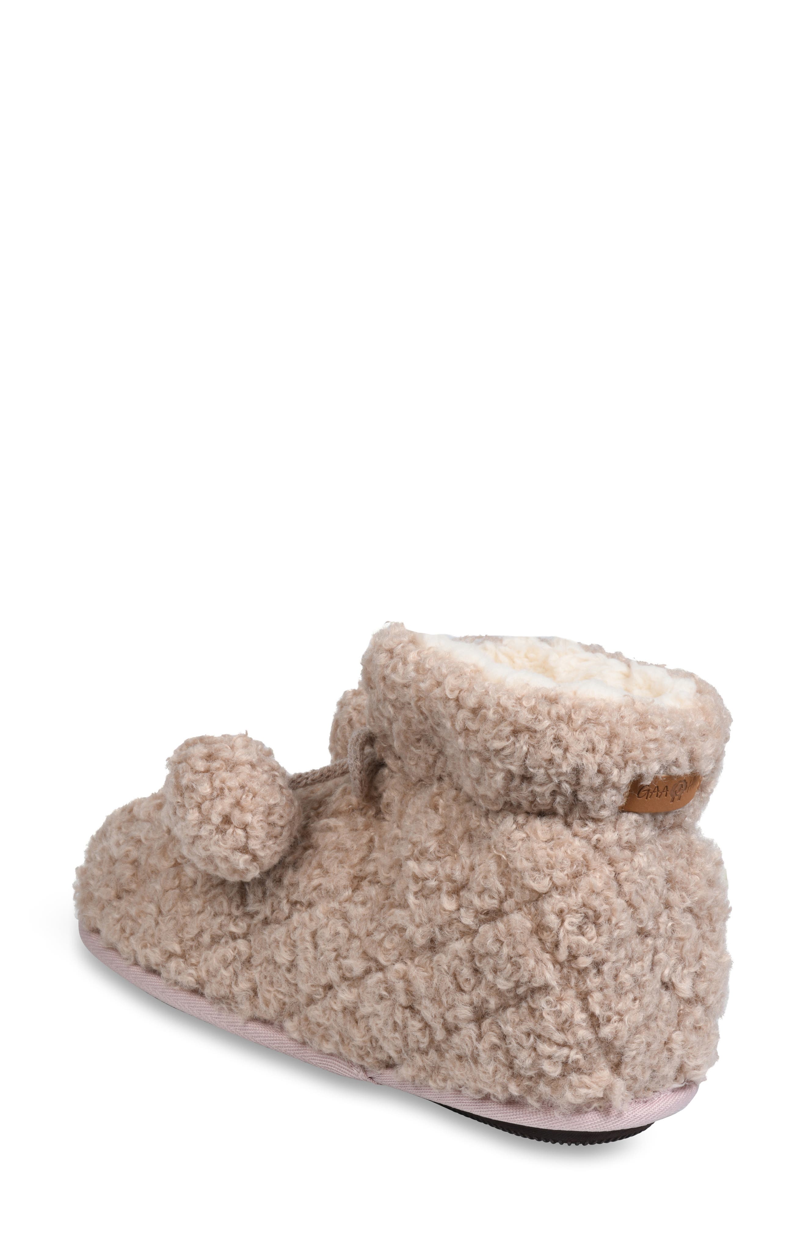 Faux Fur Quilted Slipper Boot, Alternate, color, COCOA