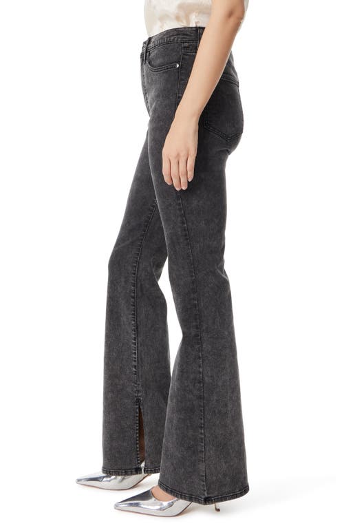 Sam Edelman Penny Slit Hem High Waist Bootcut Jeans In Graphite
