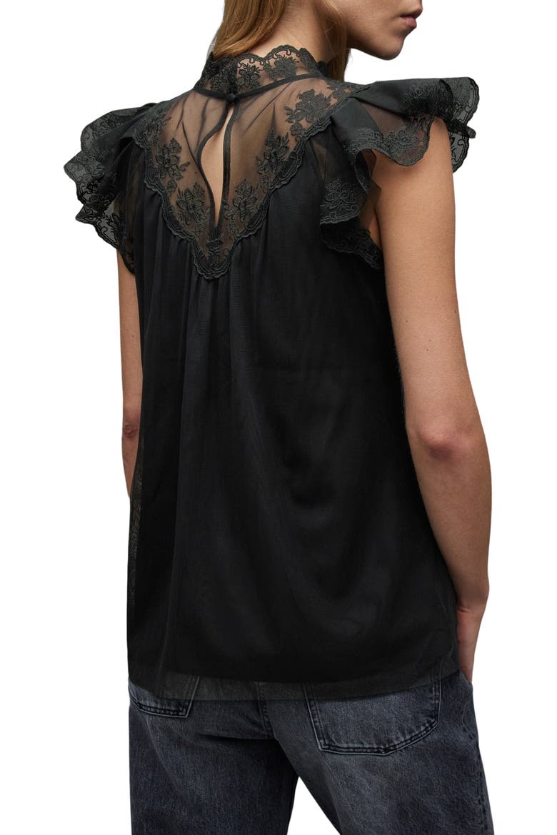 Azura Lace Top, Alternate, color, BLACK