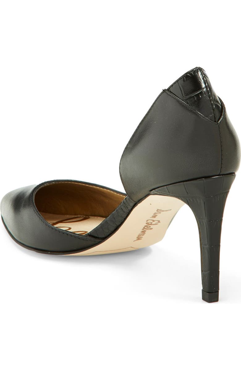 Sam Edelman 'Onyx' Half d'Orsay Pointy Toe Pump, Alternate, color,