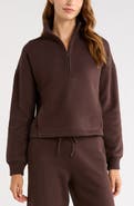 Zella Exhale Fleece Half Zip Pullover