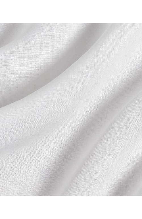 David Donahue Trim Fit Linen Solid Dress Shirt