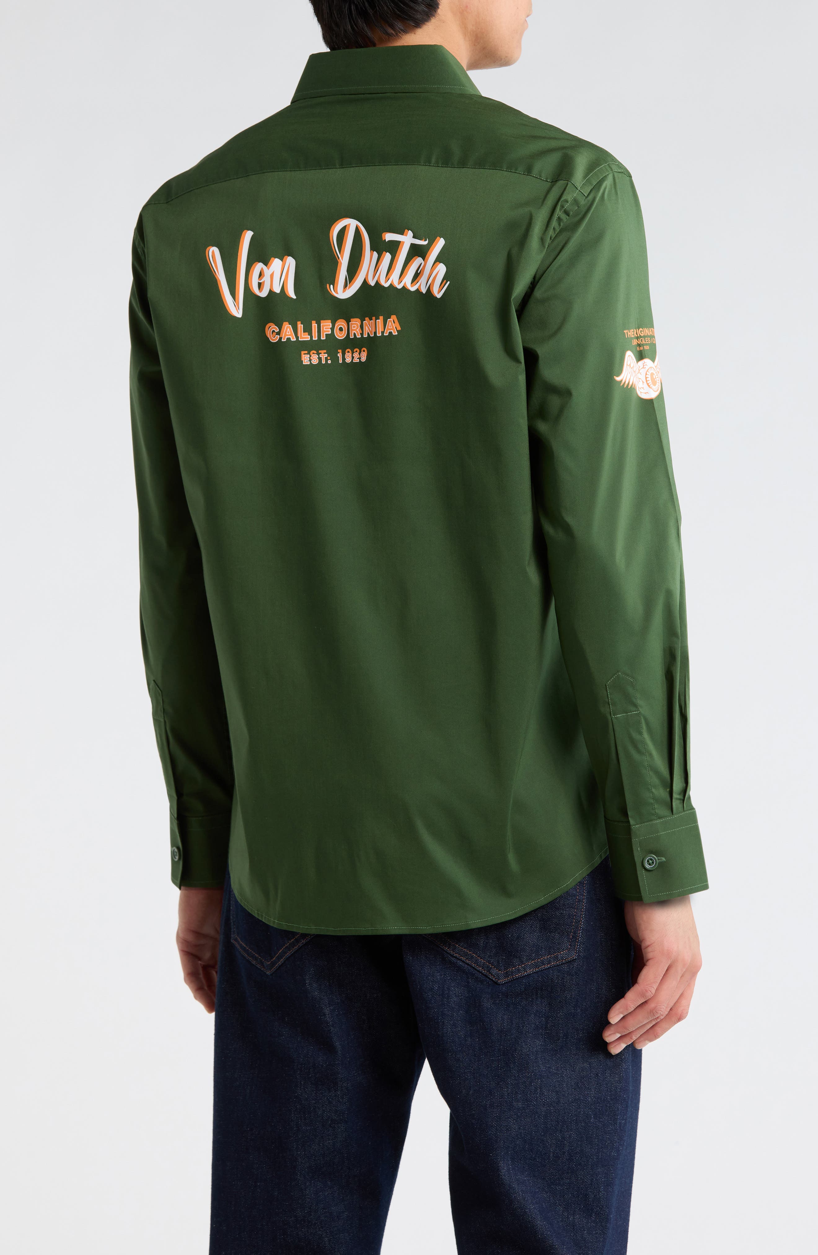 Patch Graphic Button-Up Shirt - image 2