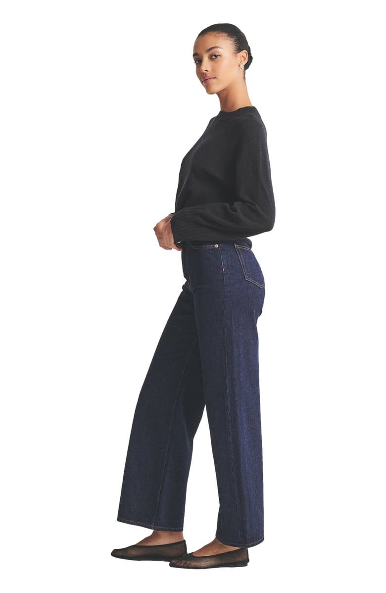 NAADAM Signature Cashmere Raglan Crewneck Sweater, Alternate, color, Black