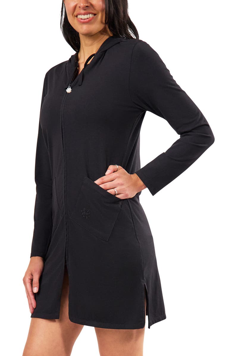 UV Skinz Full Zip Island Beach Jacket, Main, color, Black