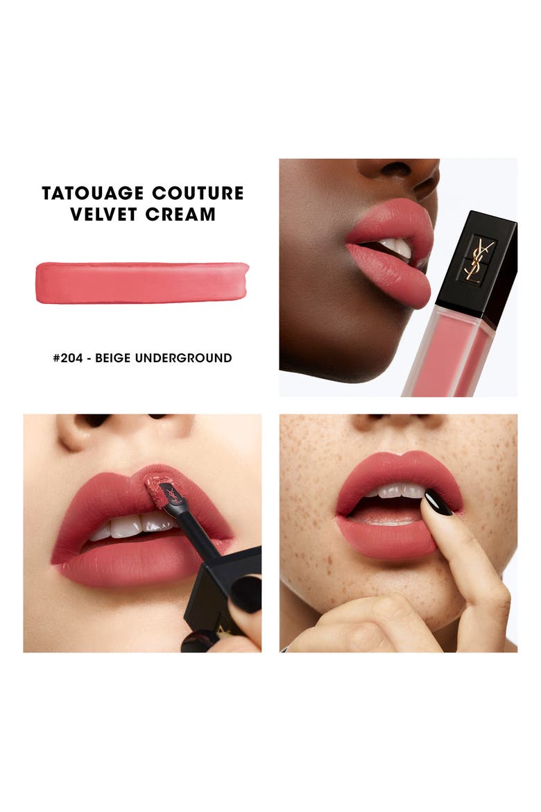 Tatouage Couture Velvet Cream Matte Liquid Lipstick, Alternate, color, 204 BEIGE UNDERGROUND