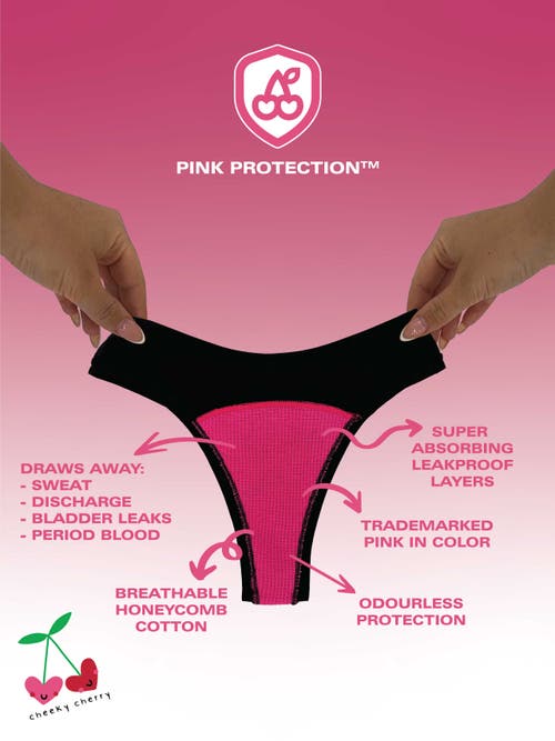 Cheeky Cherry 2-pack Leakproof Everyday Liner Ultra Smooth String Thong In Sienna/lila