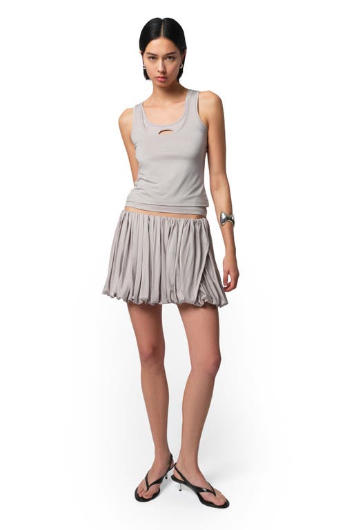 Apparis Levi Bubble Miniskirt In Rocky Grey