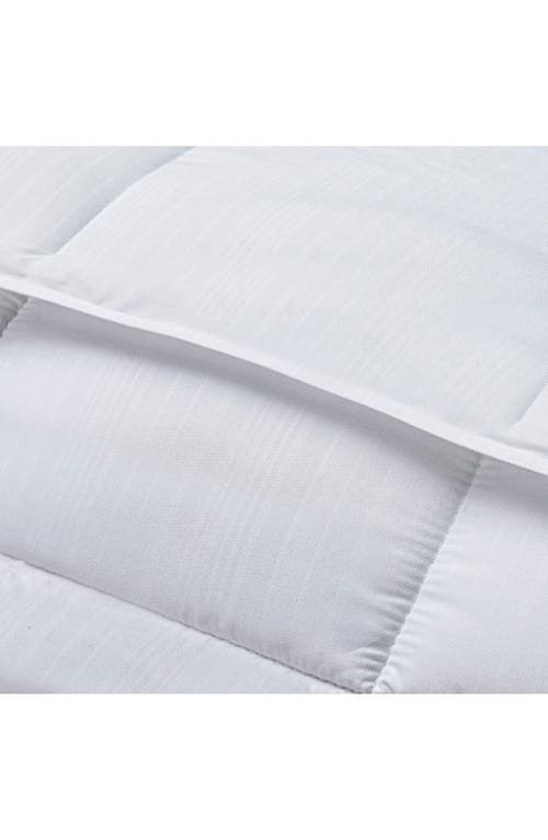 Modern Threads Reversible Microfiber Comforter In White Stripe