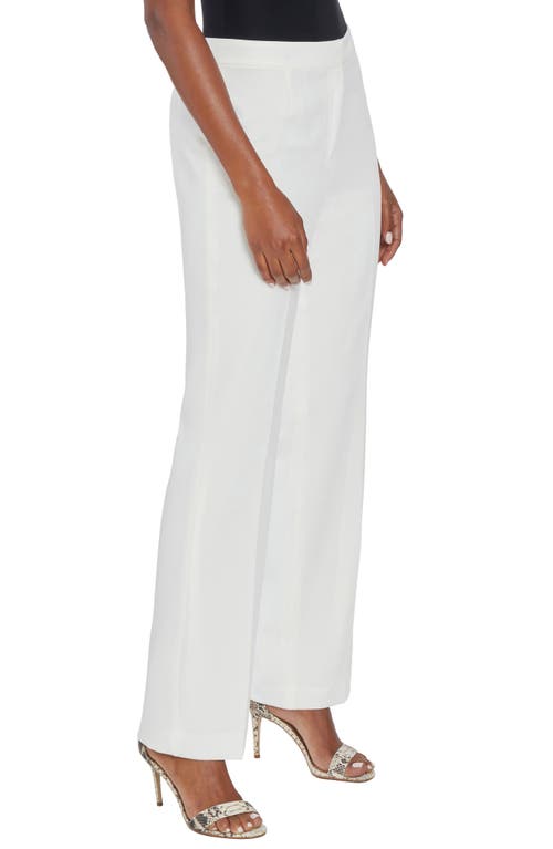 Kasper Vanilla Ice Straight Leg Pants In White