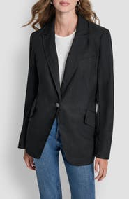 DKNY Zigzag Stitch Blazer