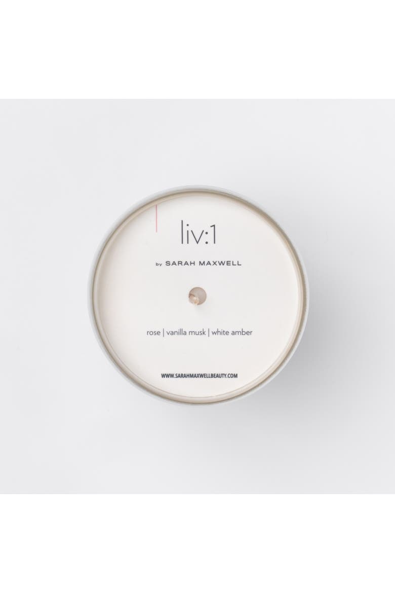 liv1 Scented Candle, Alternate, color, White