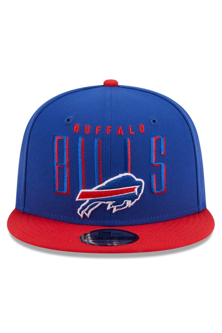 Men's New Era  Royal/Red Buffalo Bills Headline 9FIFTY Snapback Hat, Alternate, color, Royal
