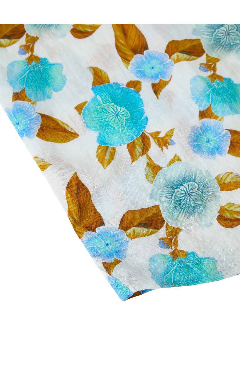 Robert Talbott Morgan Printed Linen Short Sleeve Shirt, Alternate, color, 