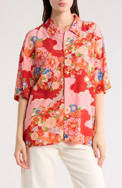 Floral Button-Up Shirt