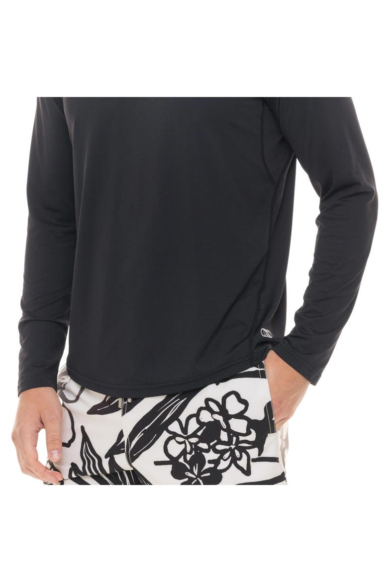 SPF 50 Le Club Mens Rashguard, Alternate, color, Black