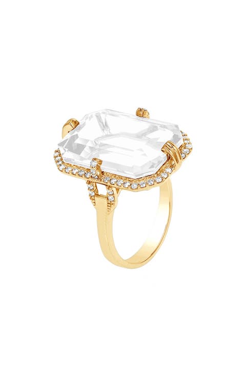 Gossip Emerald Cut Ring