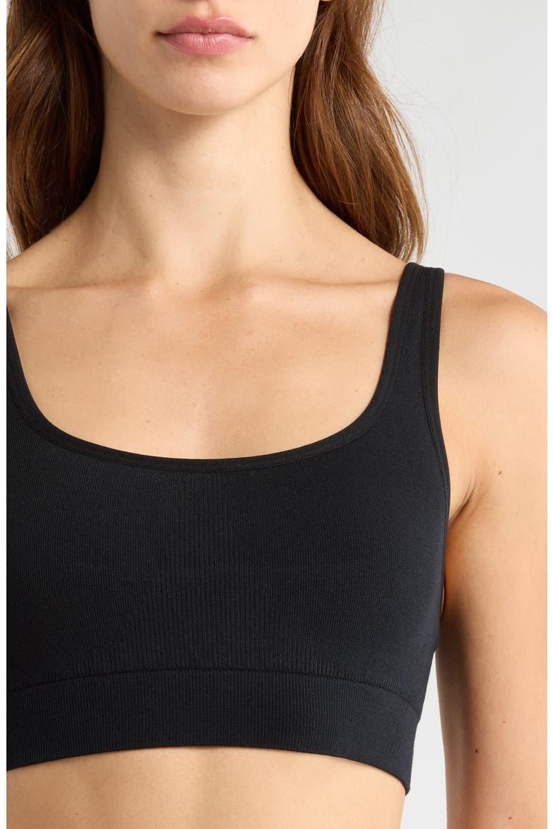 Seamless Bralette, Alternate, color, IMMERSED BLACK