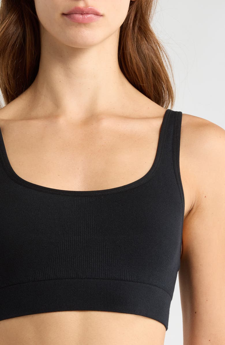 Lunya Seamless Bralette, Alternate, color, Immersed Black