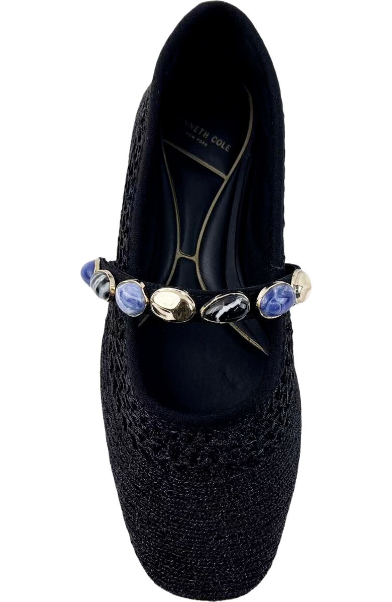 Kenneth Cole Zeta Stones Embellished Knit Ballet Flat, Alternate, color,