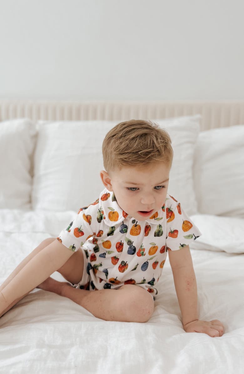 L'ovedbaby x 'The Very Hungry Caterpillar<sup>™</sup>' Fruit Organic Cotton Romper, Alternate, color, 