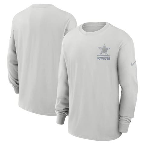 Men's Nike Gray Dallas Cowboys Essential Heavy Max90 Long Sleeve T-Shirt