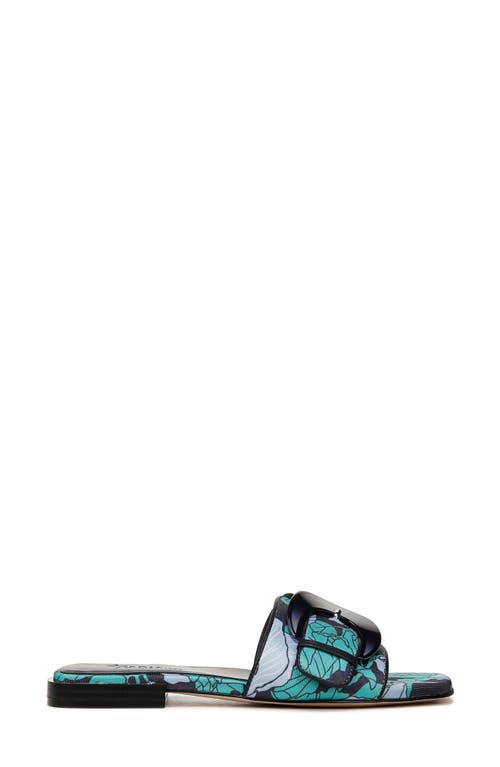 27 Edit Naturalizer Naomi Slide Sandal In Skyway Blue Multi Fabric