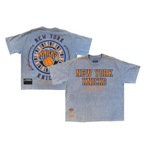 Men's  Powder Blue New York Knicks Culture Worldwide Collection Premium T-Shirt