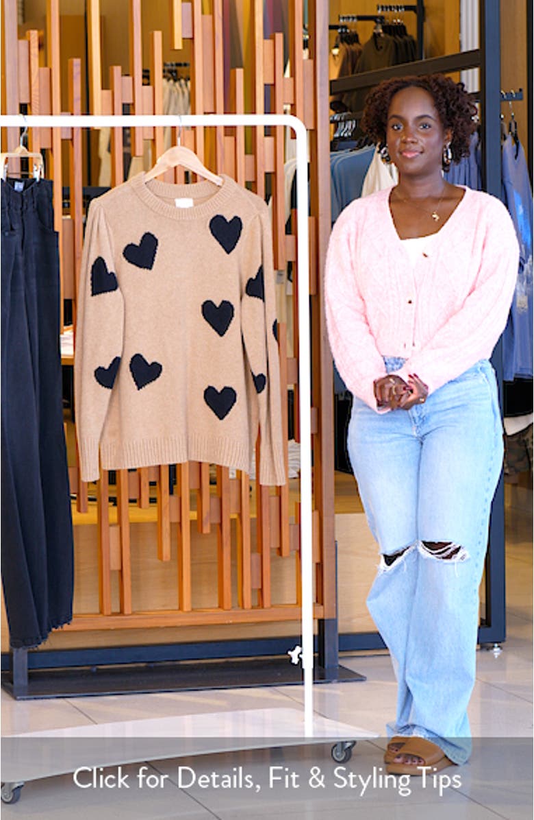 Intarsia Heart Sweater, sales video thumbnail