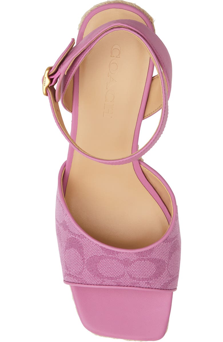 COACH Signature C Platform Wedge Sandal, Alternate, color,