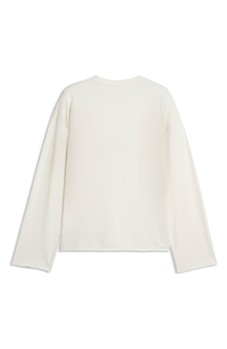 PUMA x NAHMIAS Long Sleeve Cotton Graphic T-Shirt, Alternate, color, Warm White