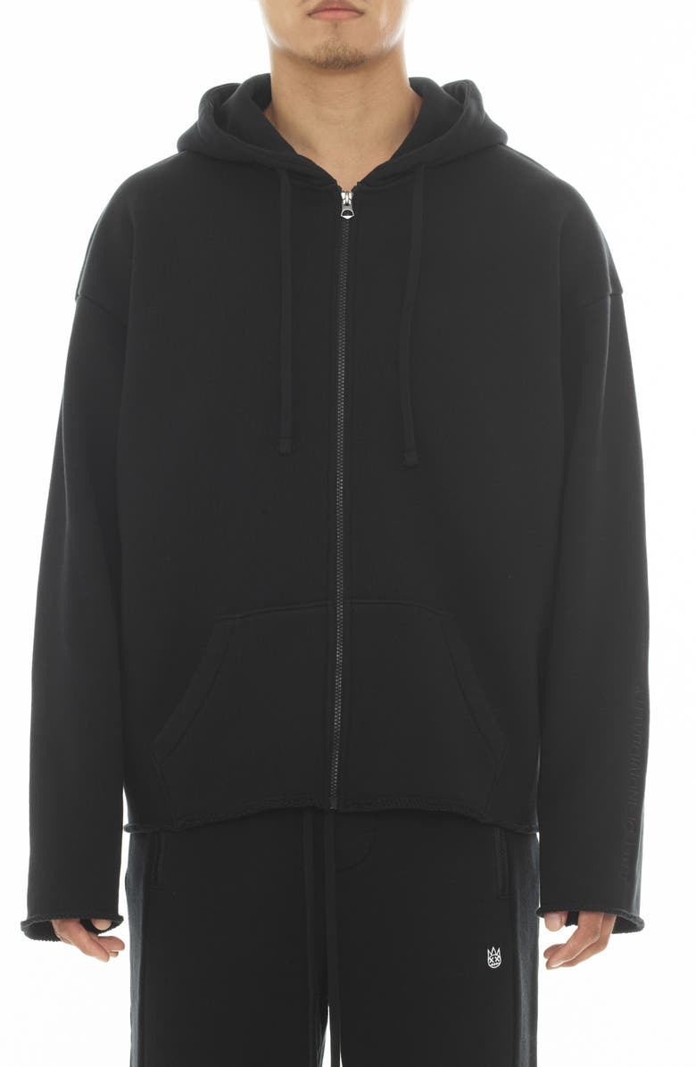 Cult of Individuality Core Raw Hem French Terry Zip Hoodie, Main, color, 