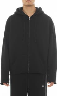 Cult of Individuality Core Raw Hem French Terry Zip Hoodie