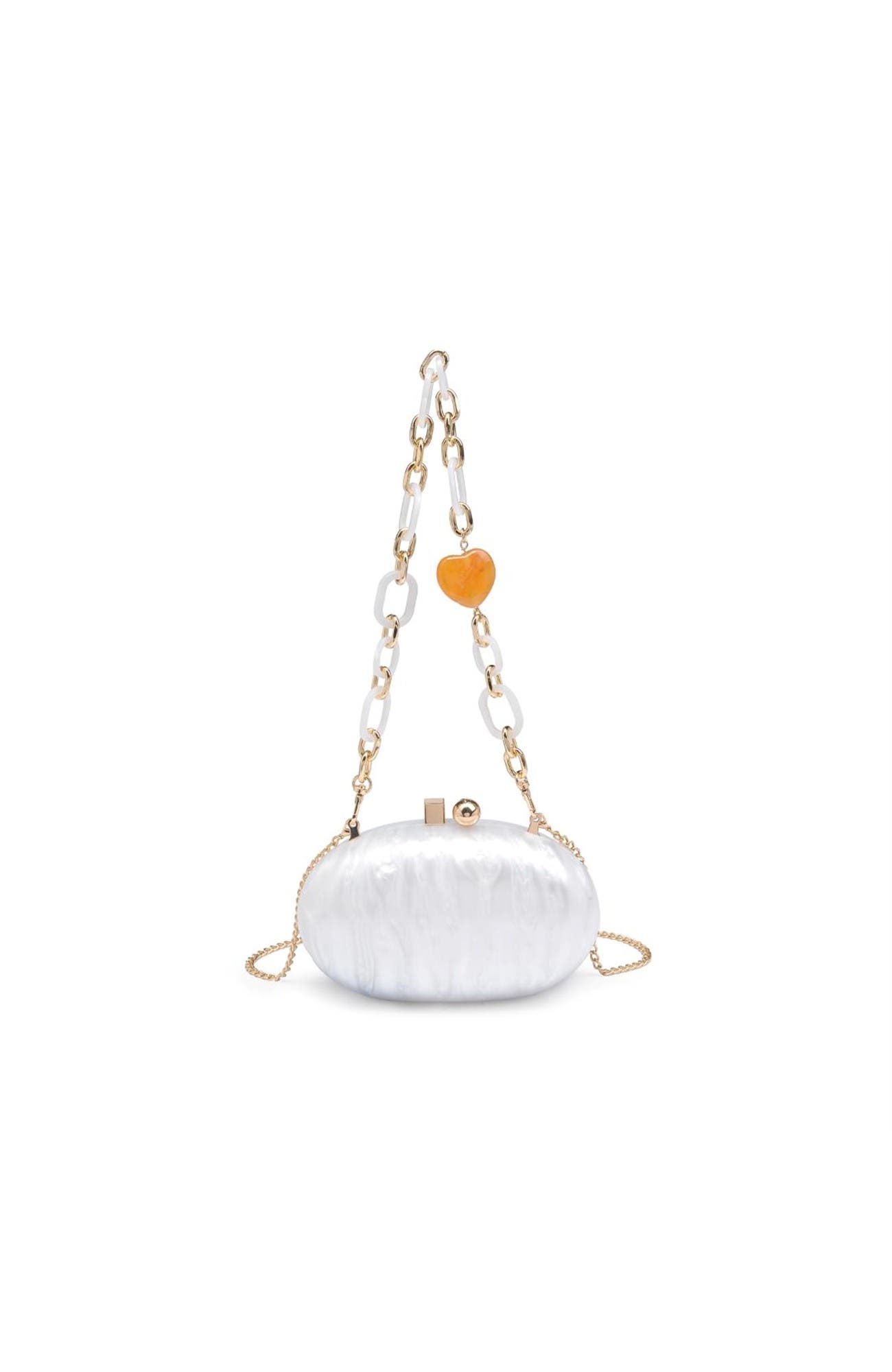 Tamberla Evening Bag, Main, color, Ivory