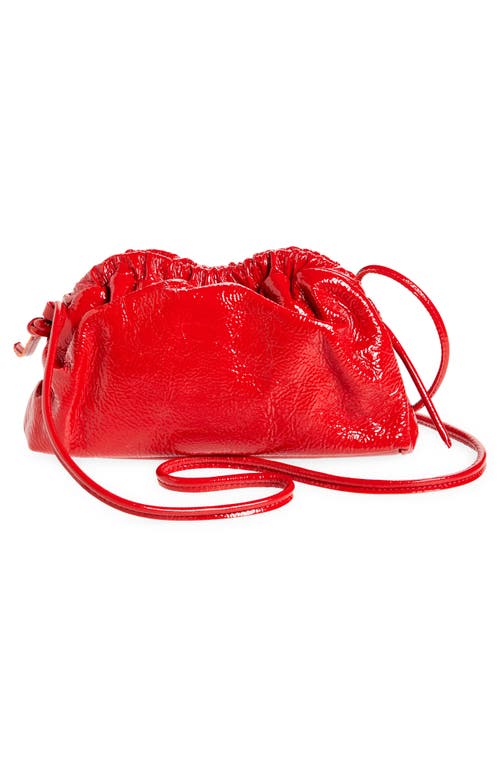 Mansur Gavriel Mini Cloud Leather Clutch In Poppy