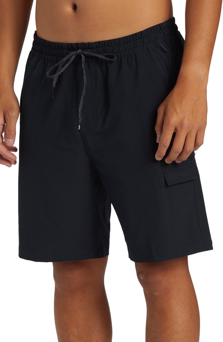 Quiksilver Taxer Amphibian 19 Water Repellent Cargo Board Shorts, Alternate, color, 