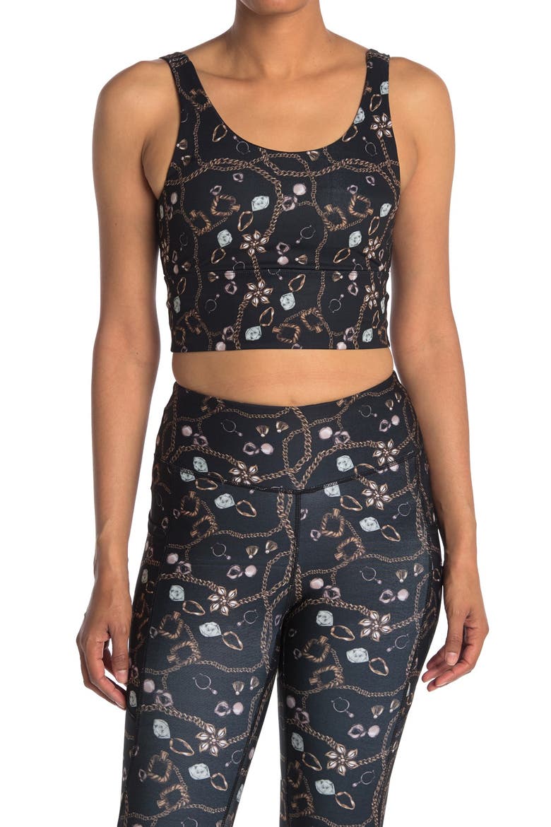 Silhouette Bralette, Main, color, CHAIN