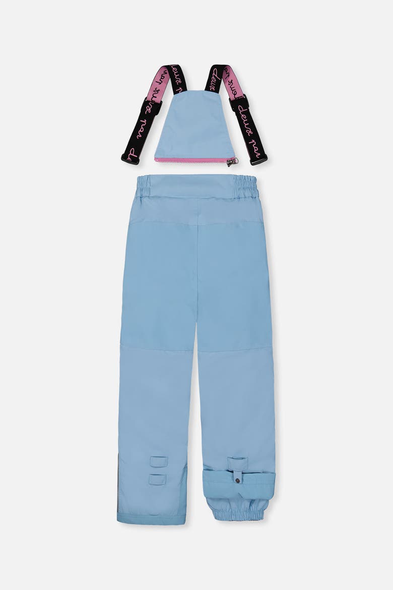 Play Faux Fur Jacket & Pants Two Piece Snowsuit, Alternate, color, Light Blue
