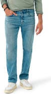 Faherty Slim Straight Leg Organic Cotton Jeans