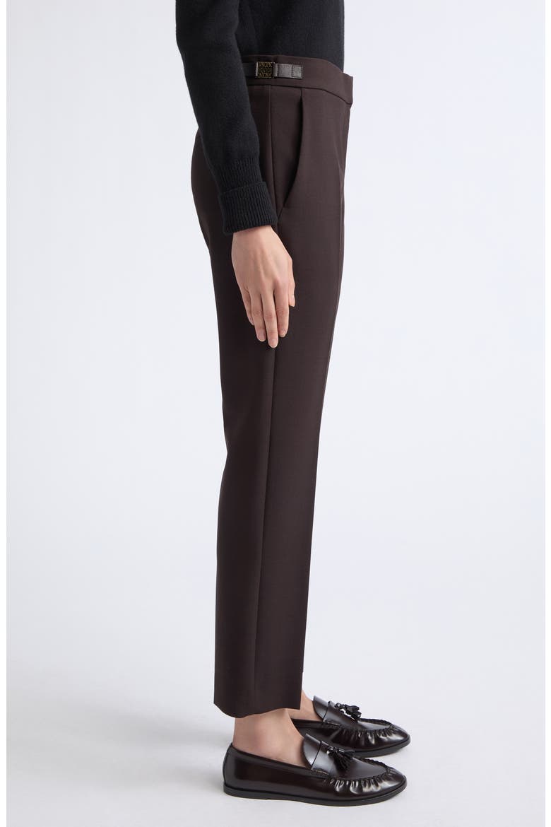 Macino Stretch Wool Trousers, Alternate, color, DARK BROWN