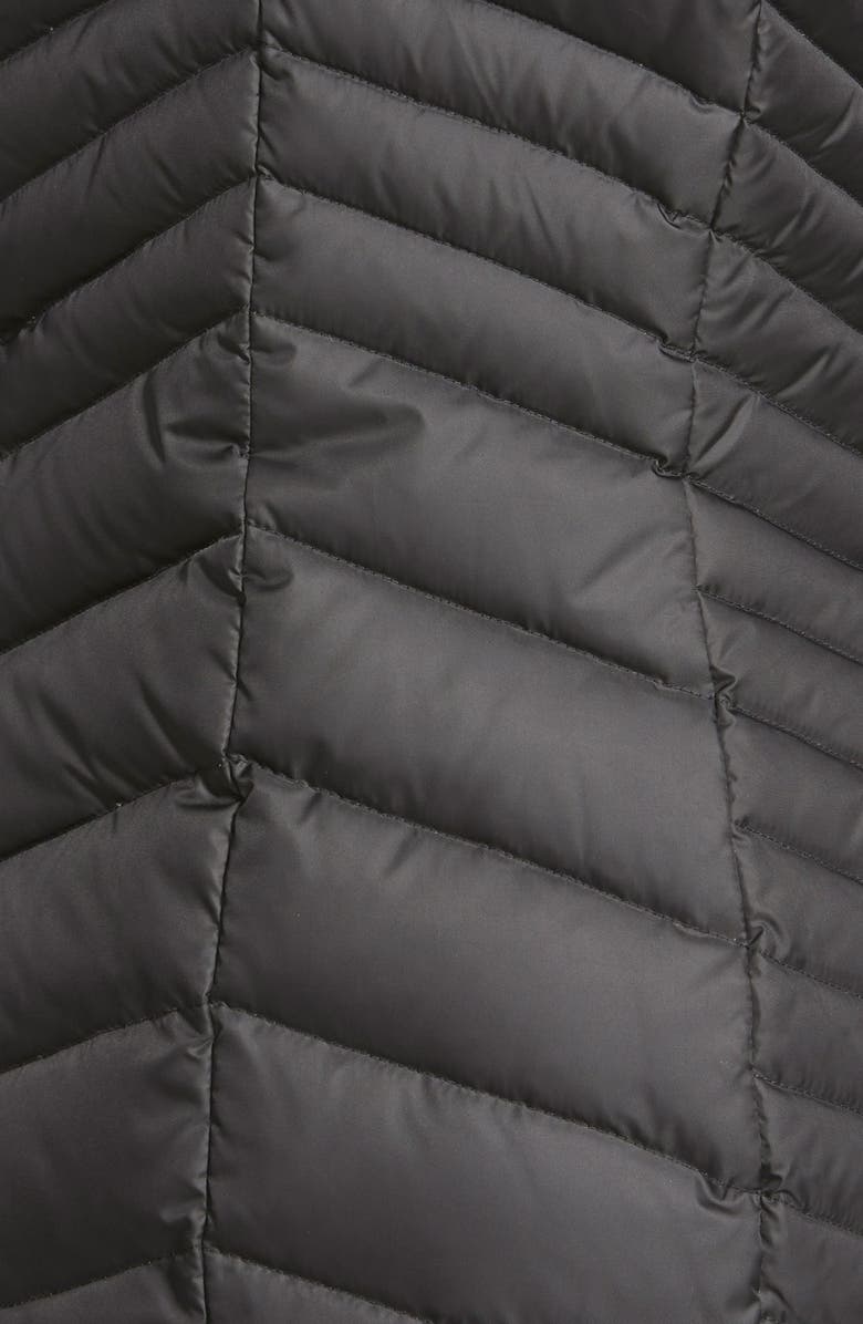 Marc New York 'Kirby' Chevron Quilted Pillow Collar Down & Feather Fill Coat, Alternate, color, 