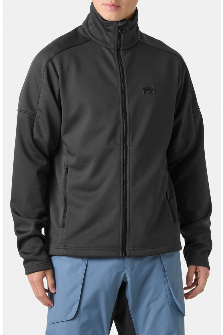HP Fleece Jacket, Main, color, EBONY