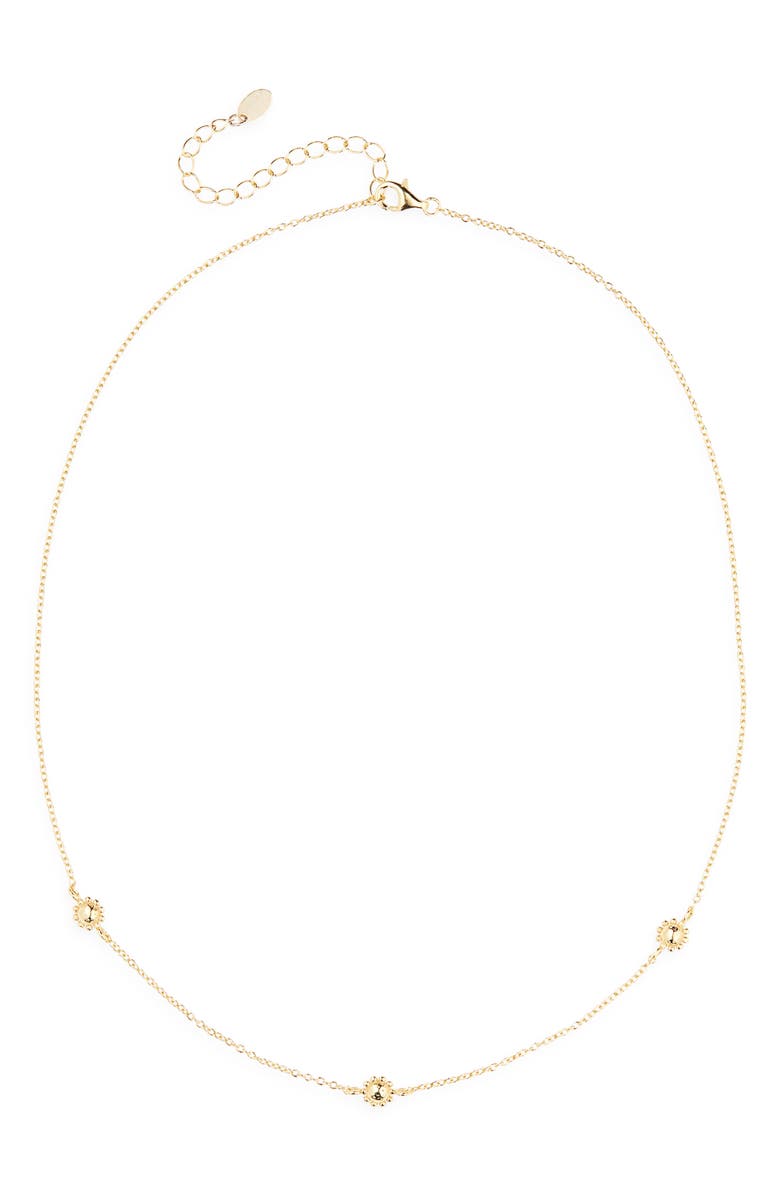 ARGENTO VIVO Modern Relic Frontal Necklace, Main, color, Gold