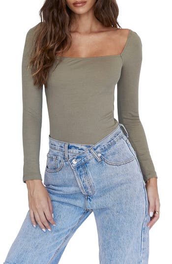 Princess Polly Long Sleeve Rib Bodysuit