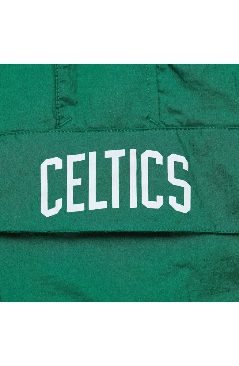 Mitchell & Ness Men's Mitchell & Ness Kelly Green Boston Celtics Big & Tall Hardwood Classics Team OG 2.0 Anorak Hoodie Quarter-Zip Windbreaker Jacket, Alternate, color, 