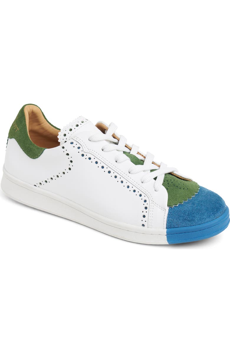 The Office of Angela Scott The Elliot Sneaker, Main, color, Blue / Green