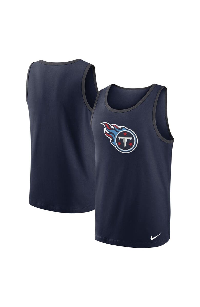 Nike Men's Nike Navy Tennessee Titans Tri-Blend Tank Top, Main, color,