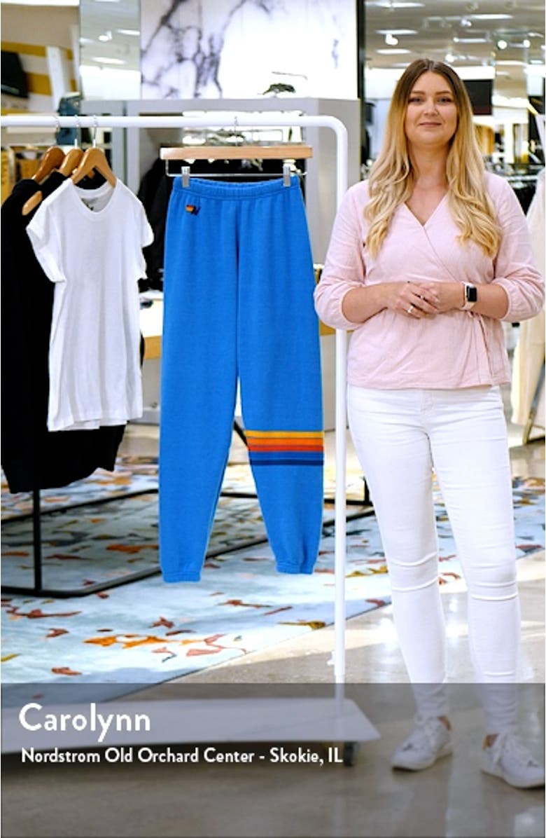 Women's Rainbow Stitch Sweatpants, sales video thumbnail