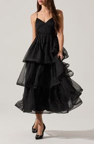 ASTR the Label Theiria Tiered Ruffle Sleeveless Maxi Dress